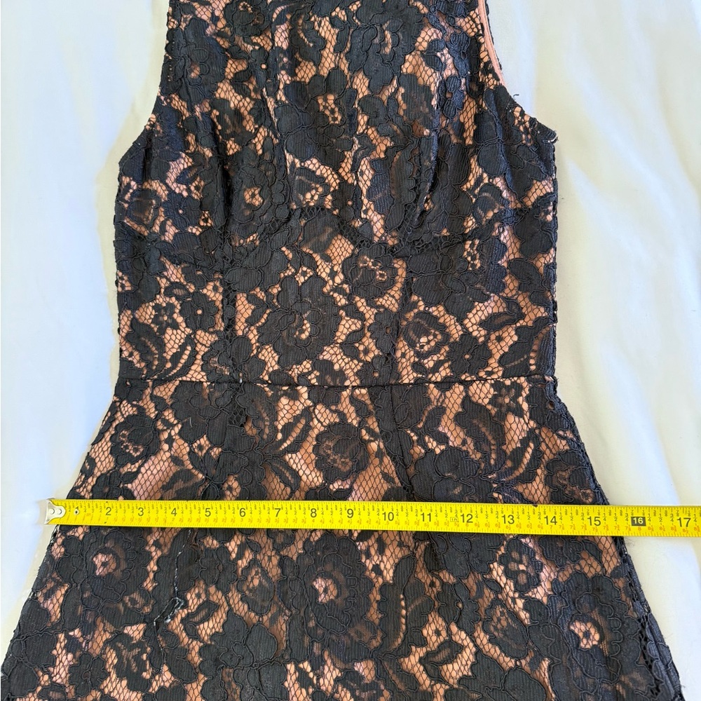 French Connection Black and Tan Halter Sheath Mini Dress - Picture 10 of 10